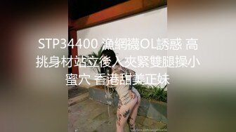 STP34400 漁網襪OL誘惑 高挑身材站立後入夾緊雙腿操小蜜穴 香港甜美正妹