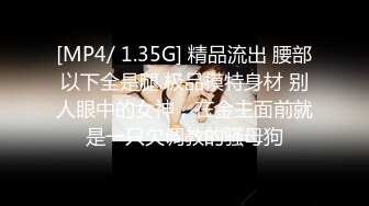 [MP4/ 1.35G] 精品流出 腰部以下全是腿 极品模特身材 别人眼中的女神，在金主面前就是一只欠调教的骚母狗