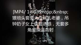 [MP4/ 1.6G]&nbsp;&nbsp;猥琐头套男大战巨乳老婆，吊钟奶子女上位超诱惑，无套多角度操逼内射