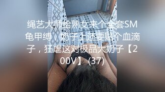 绳艺大师给熟女来个全套SM龟甲缚，奶子上还要贴个血滴子，狂虐这对极品大奶子【200V】 (37)